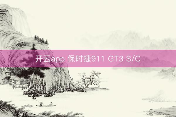 开云app 保时捷911 GT3 S/C